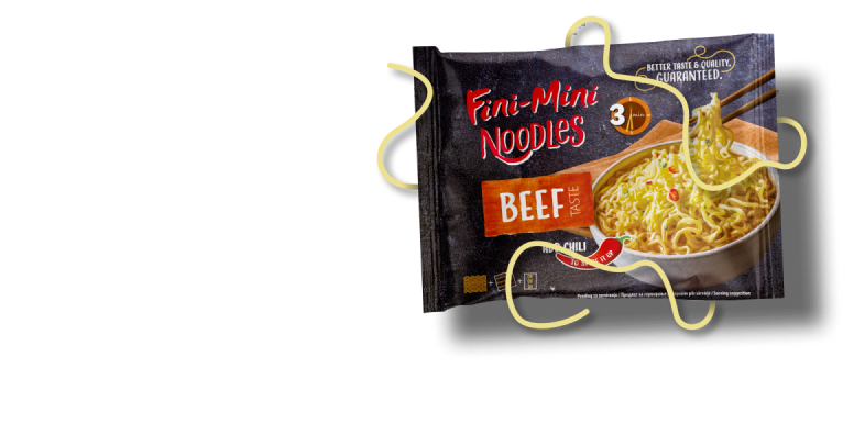 Noodle pakiranje goveđi okus